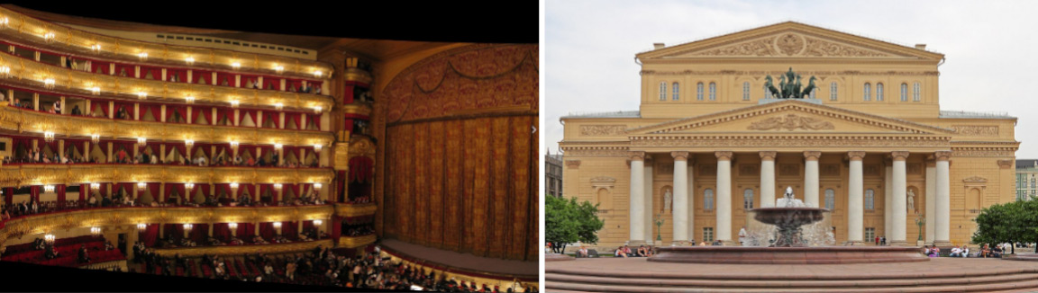 intérieur et extérieur théâtre Bolchoi
